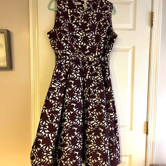 💟 Showstopper Belted Cocktail Dress Size 12 - Picture 7 of 9